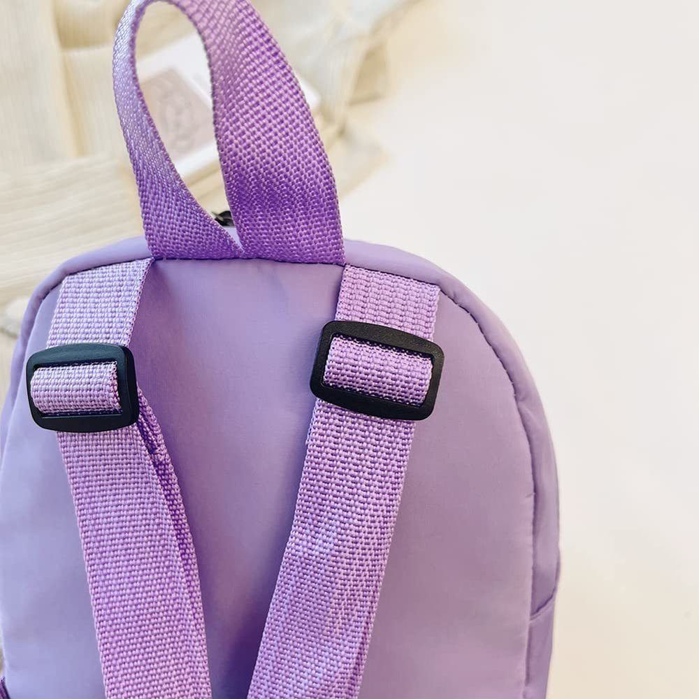 Casual Nylon Mini Backpack Fashion Solid Color Prey Style Female c: - Picture 8 of 8